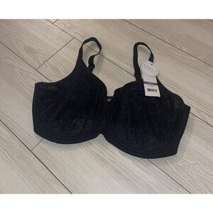 Parfait P5272 Enora Minimizer Bra Unlined Lace Underwire Womens 34FF Black New